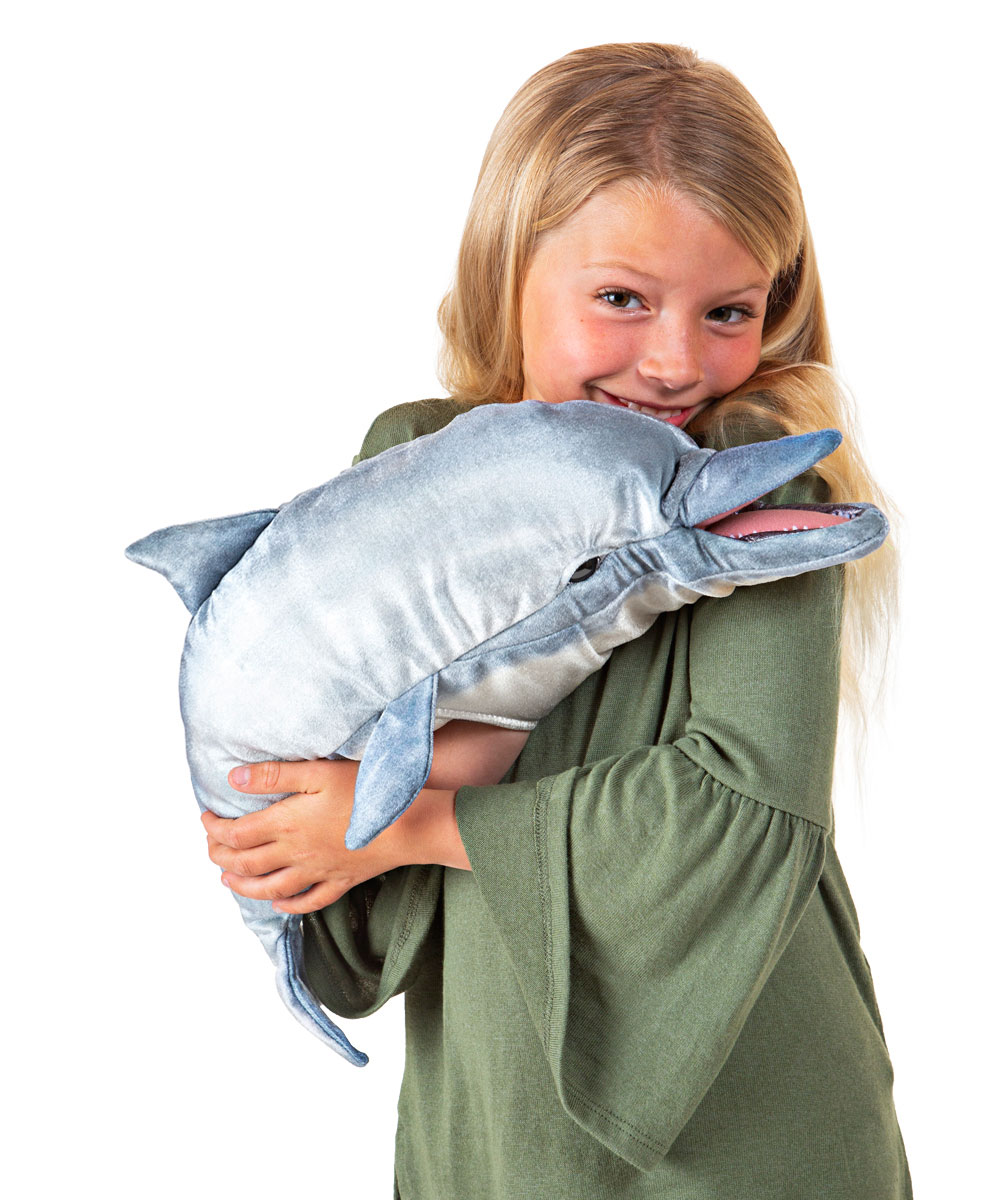 Tönender Delfin Folkmanis Handpuppe bei ARIADNE