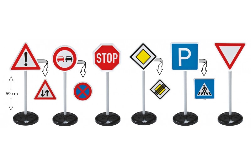 Großes Verkehrsschilderset