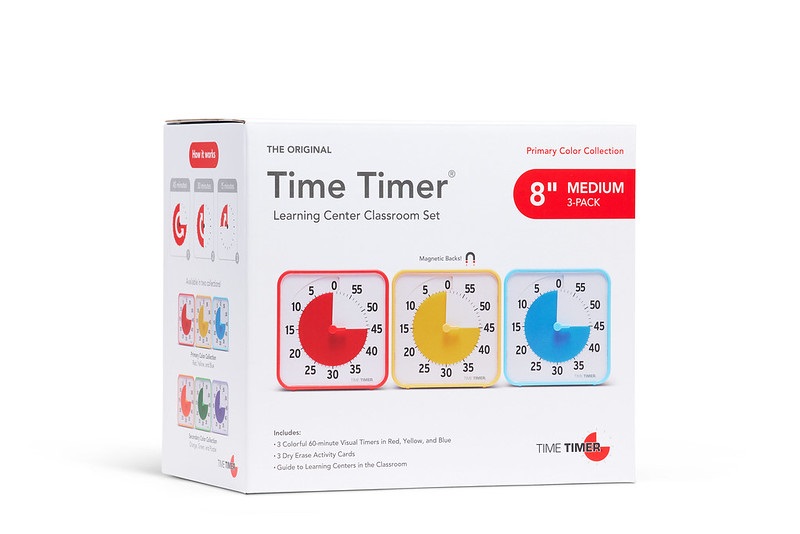 Buntes Time Timer Medium Klassen-Set bei ARIADNE