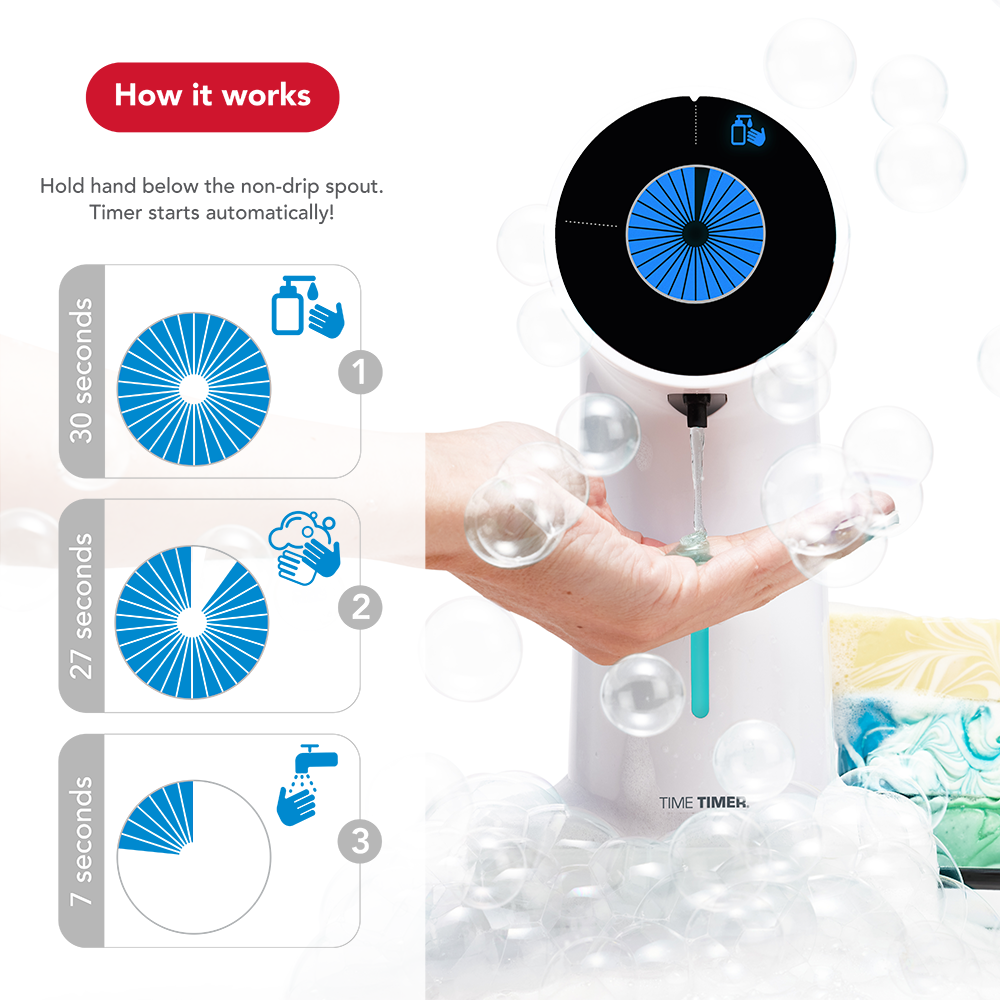 Time Timer Handwasch-Set - Der Seifenspender mit visuellem Timer bei SENIOIPRIMA