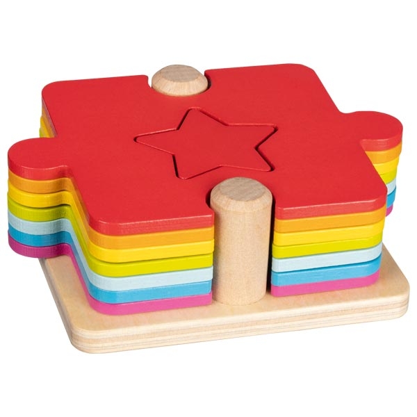 Buntes Stapel-Puzzle