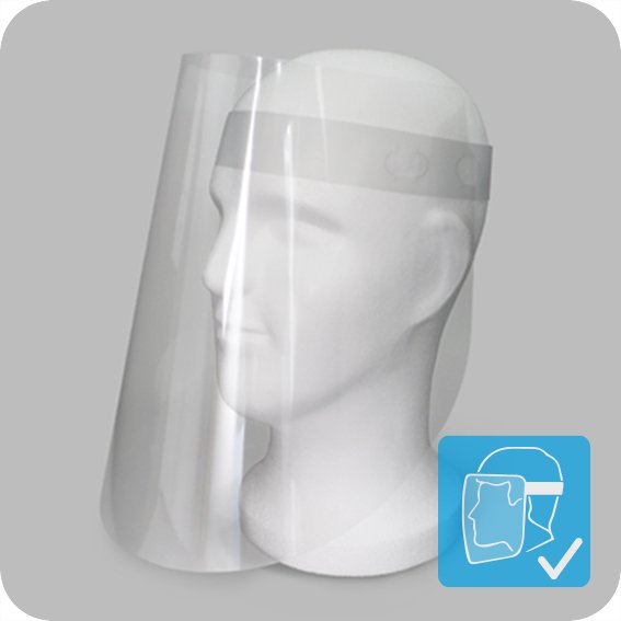 Gesichtsvisier transparent