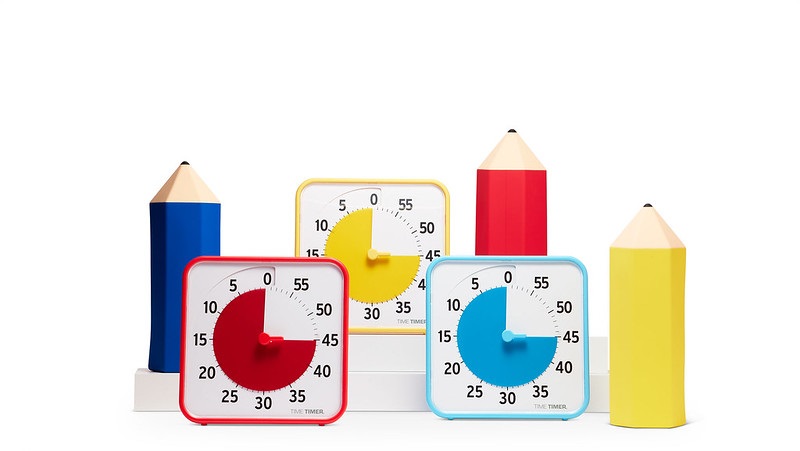 Buntes Time Timer Medium Klassen-Set bei ARIADNE