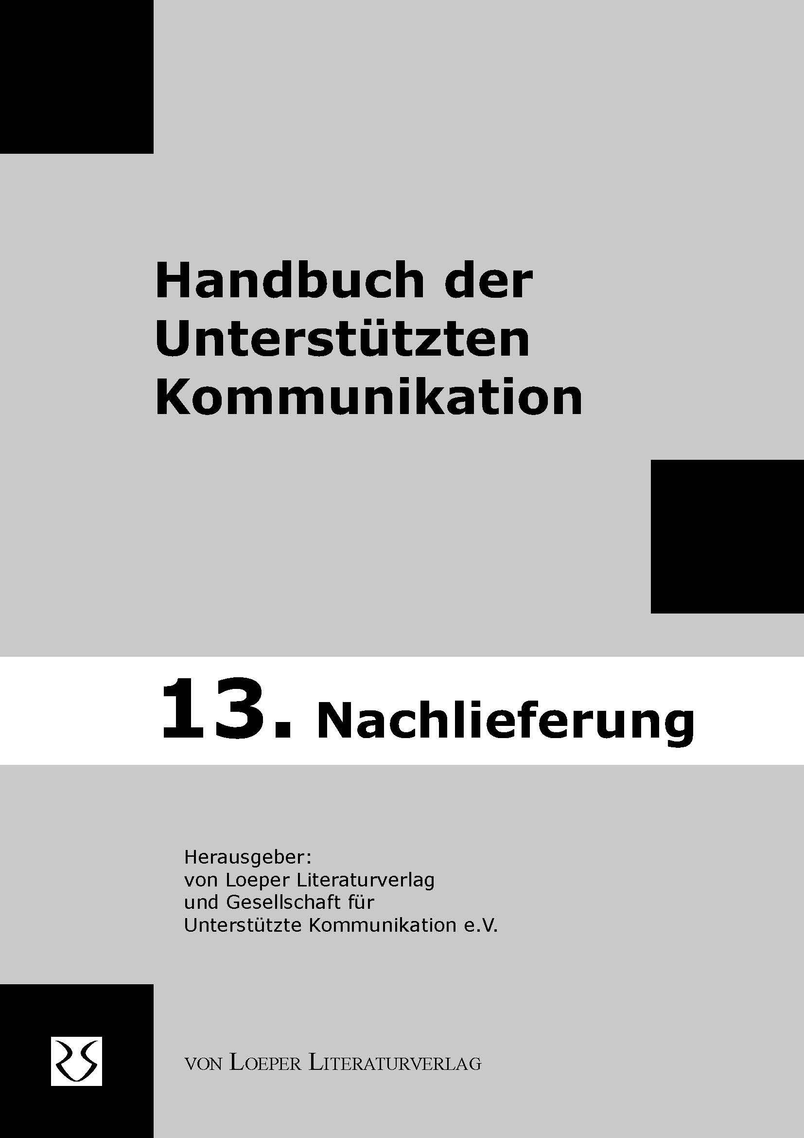 13. Nachlieferung zum HdUK