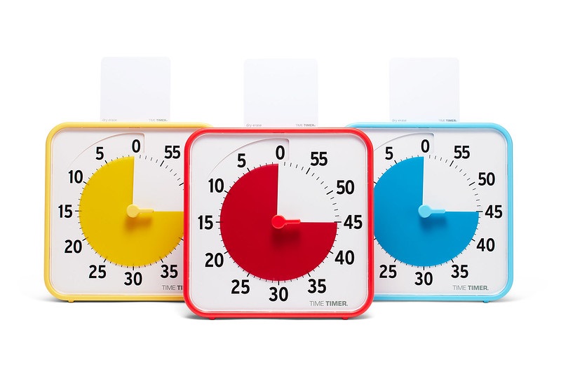 Buntes Time Timer Medium Klassen-Set bei ARIADNE