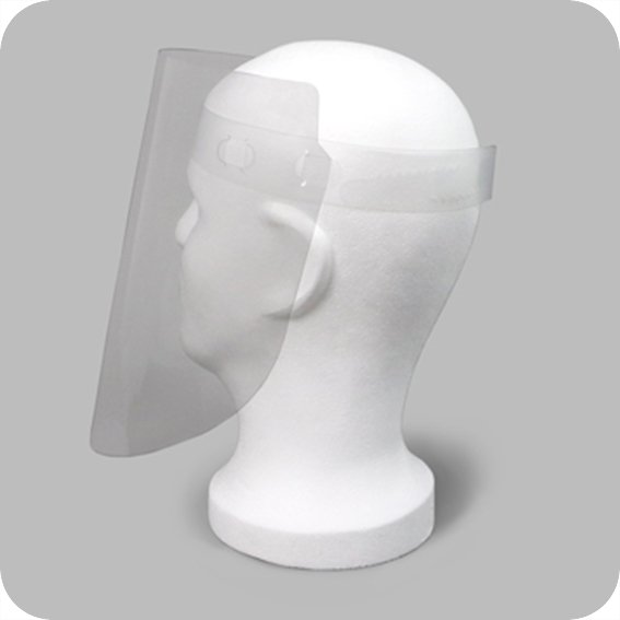Gesichtsvisier transparent