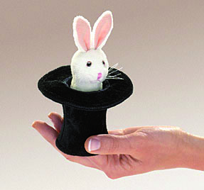 Mini Hase im Hut