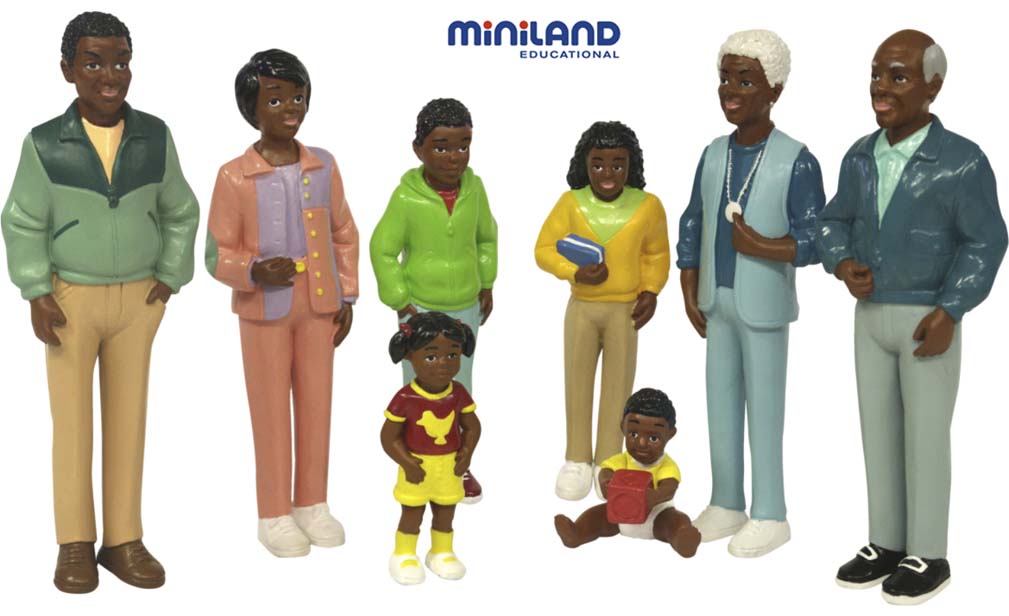 Spielfiguren Afrikanische Familie