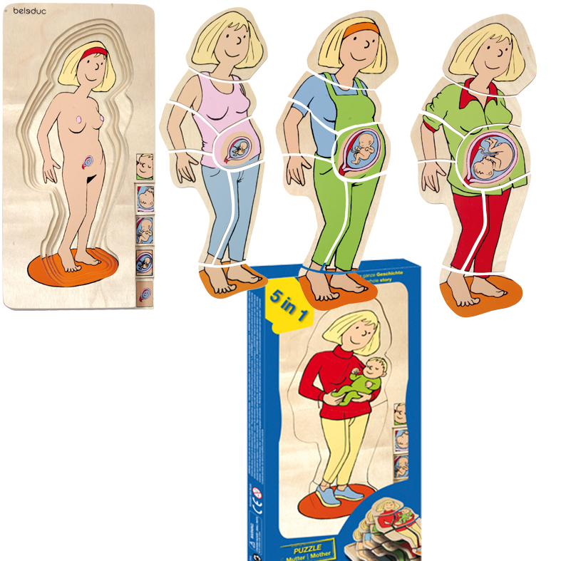 Lagenpuzzle Mama bekommt ein Baby