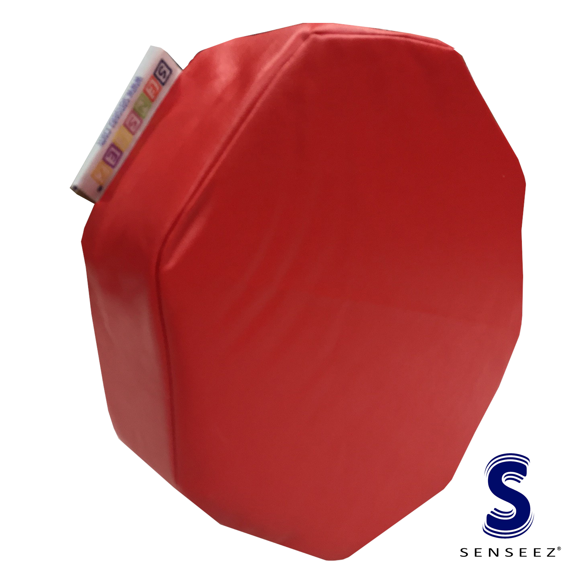 Rotes Octagon - vibrierendes Kissen