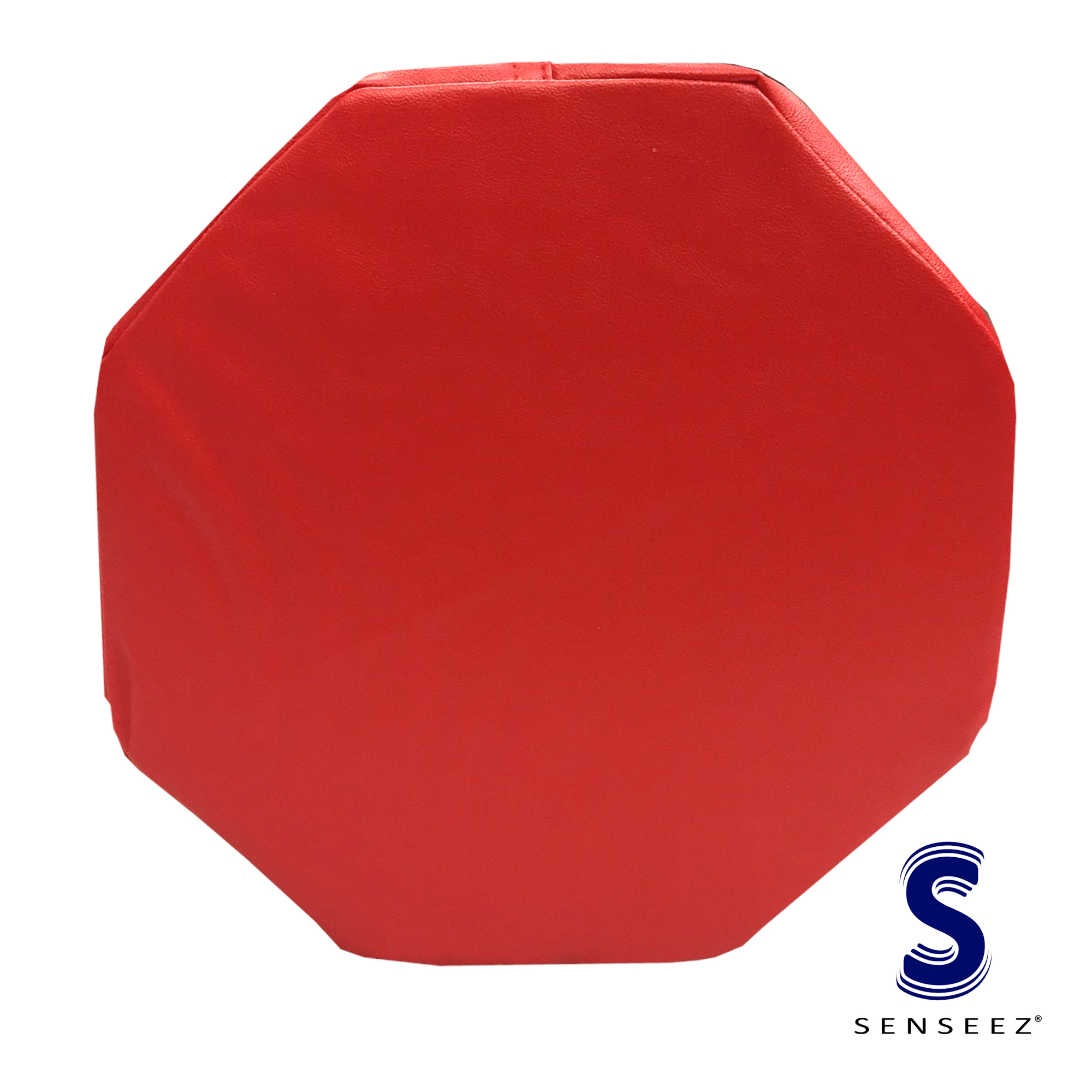 Rotes Octagon - vibrierendes Kissen