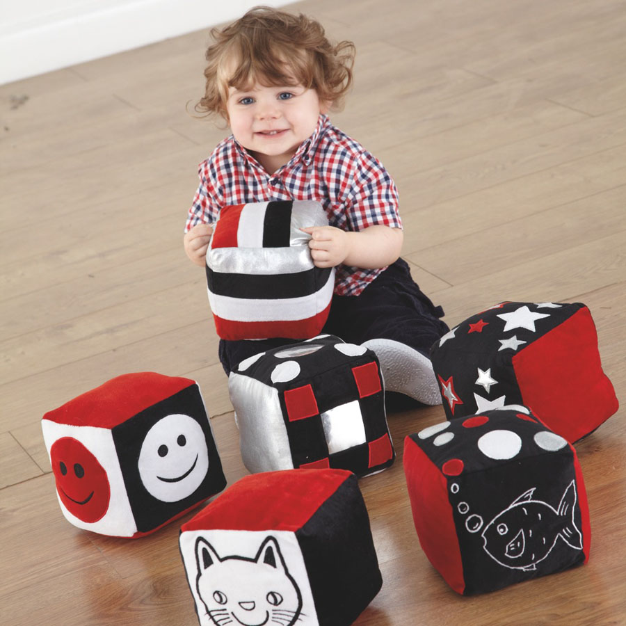 Blixo Stoffwürfel-Set 14 x 14 cm