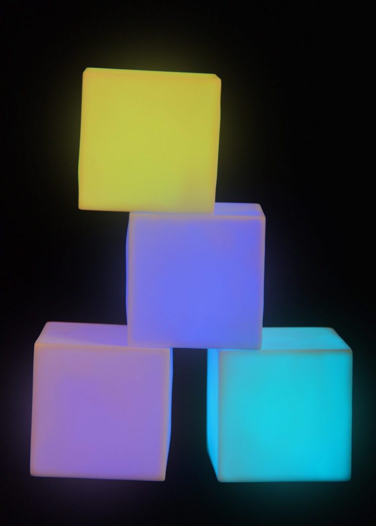 Farbveränderndes Lichtwürfel-Set