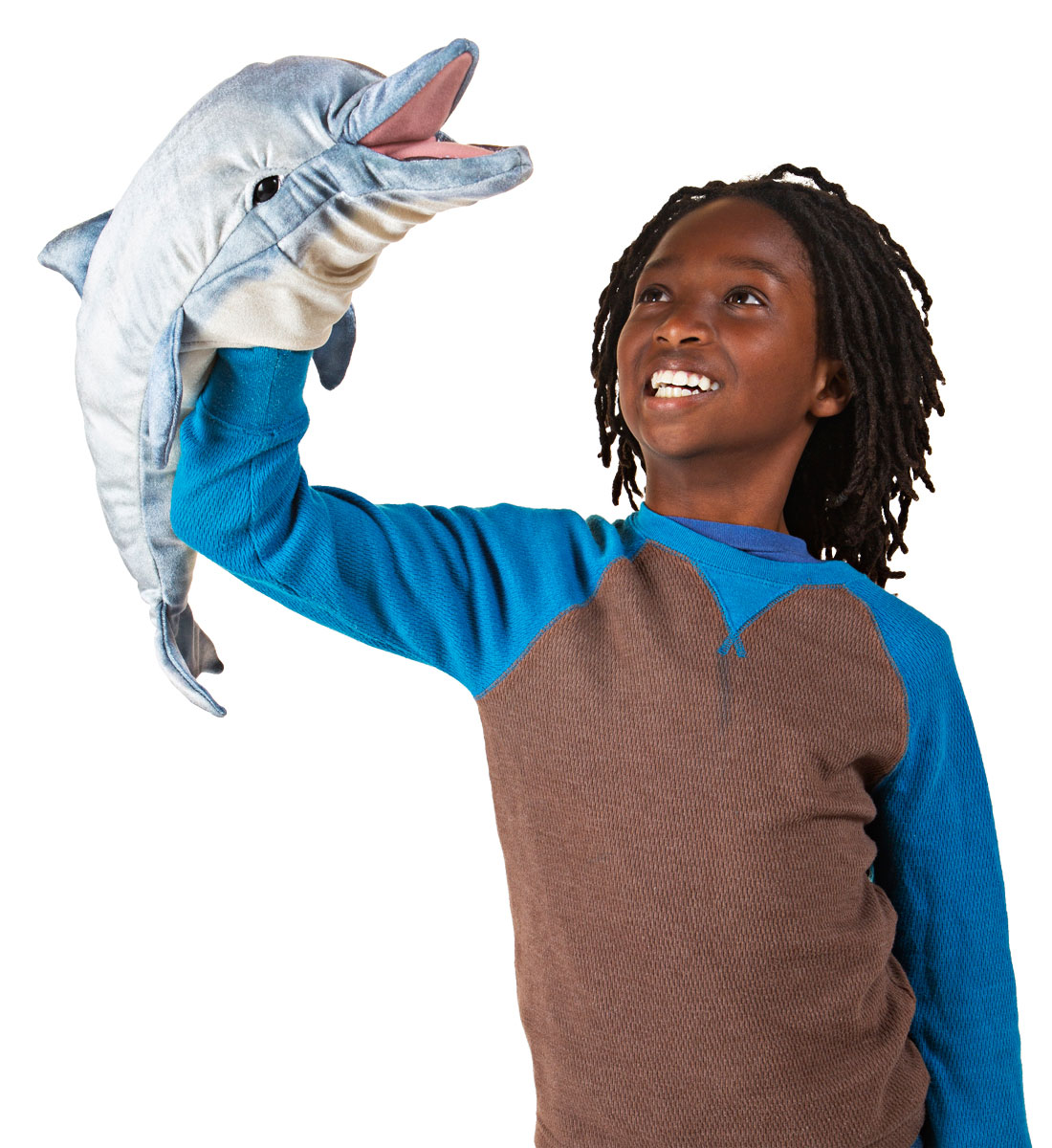 Tönender Delfin Folkmanis Handpuppe bei ARIADNE