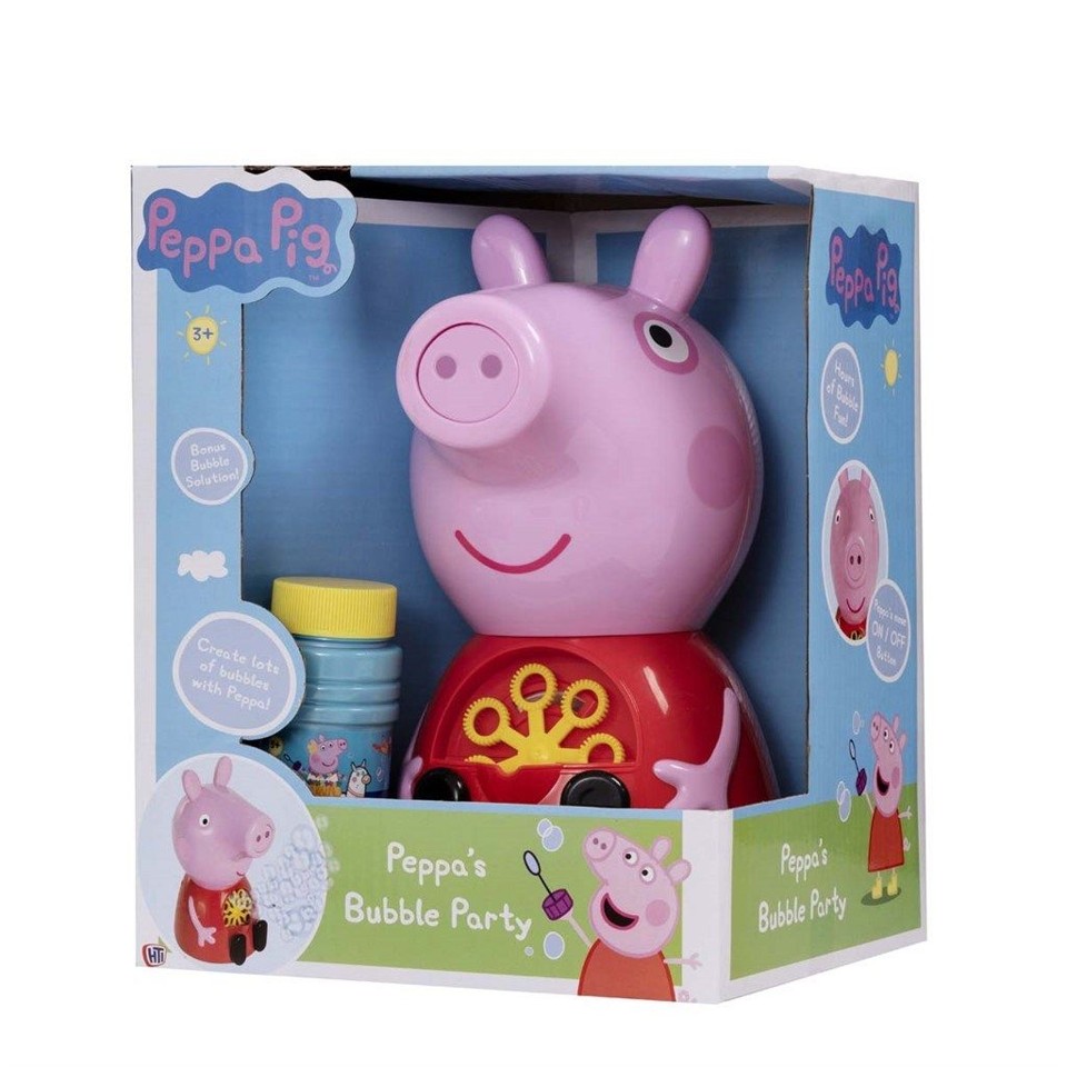 Peppa Pig - adaptierte Seifenblasenmaschine bei ARIADNE