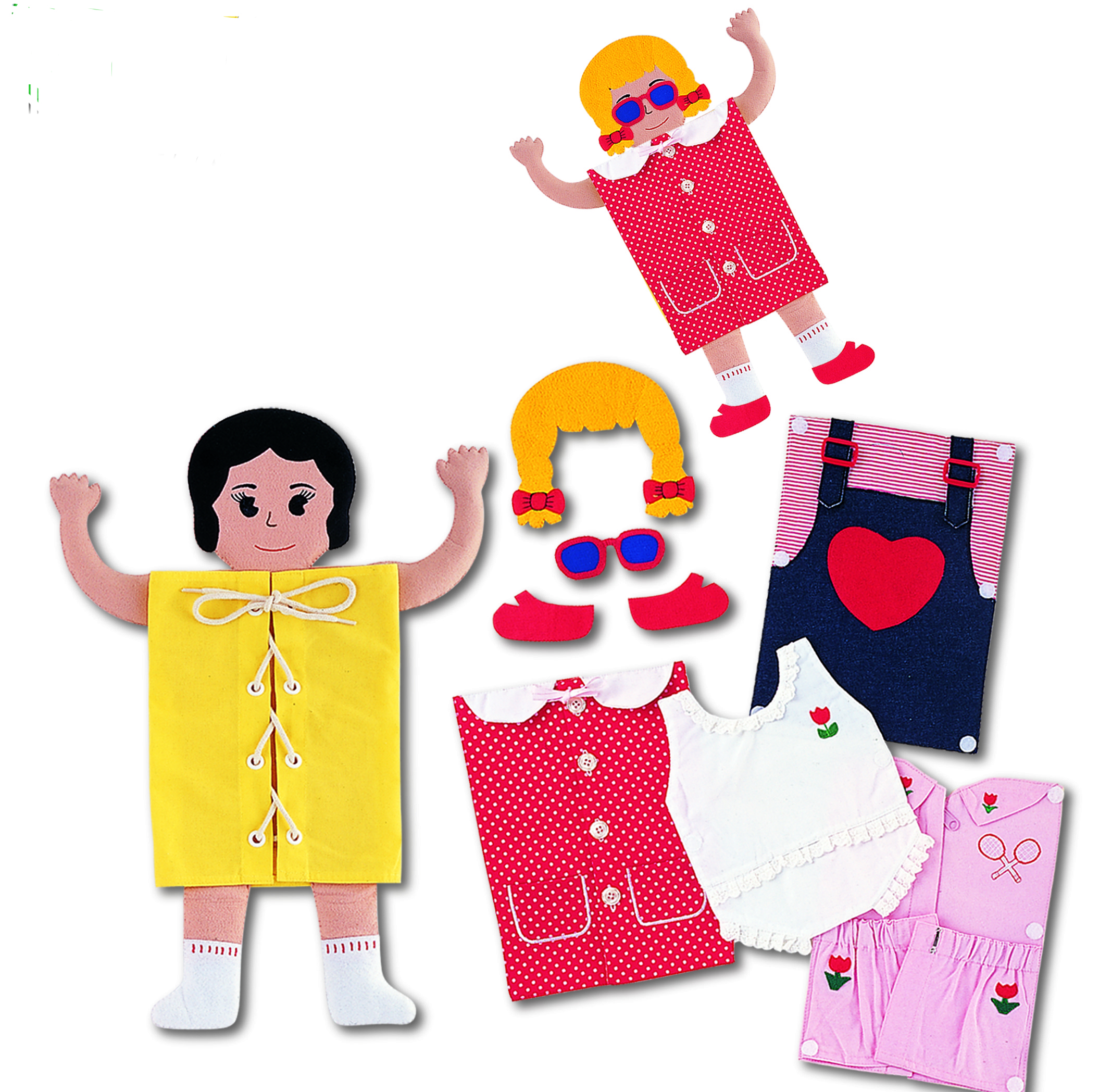Große Lernpuppe Verschlüsse - Mädchen