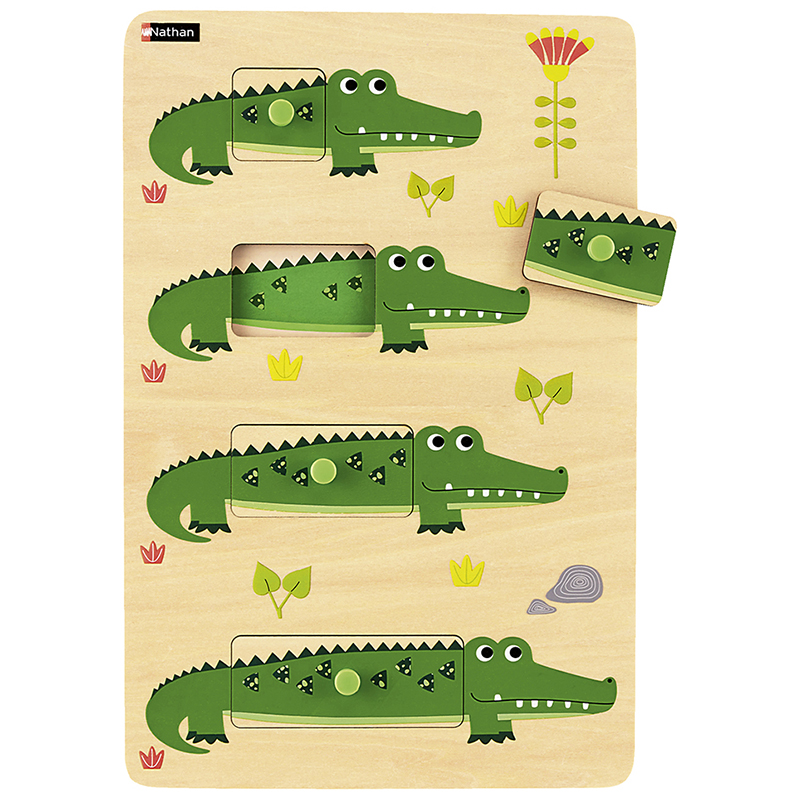 Krokodilo Größen-Puzzle