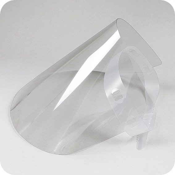 Gesichtsvisier transparent