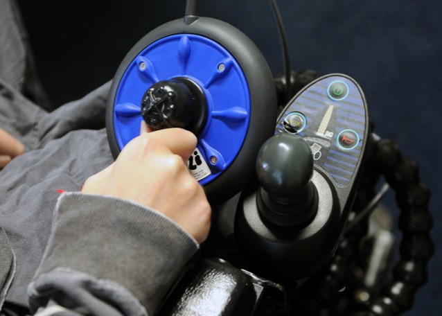 Moozi Niedrigprofil-Joystick blau