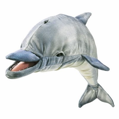 Tönender Delfin Folkmanis Handpuppe bei ARIADNE