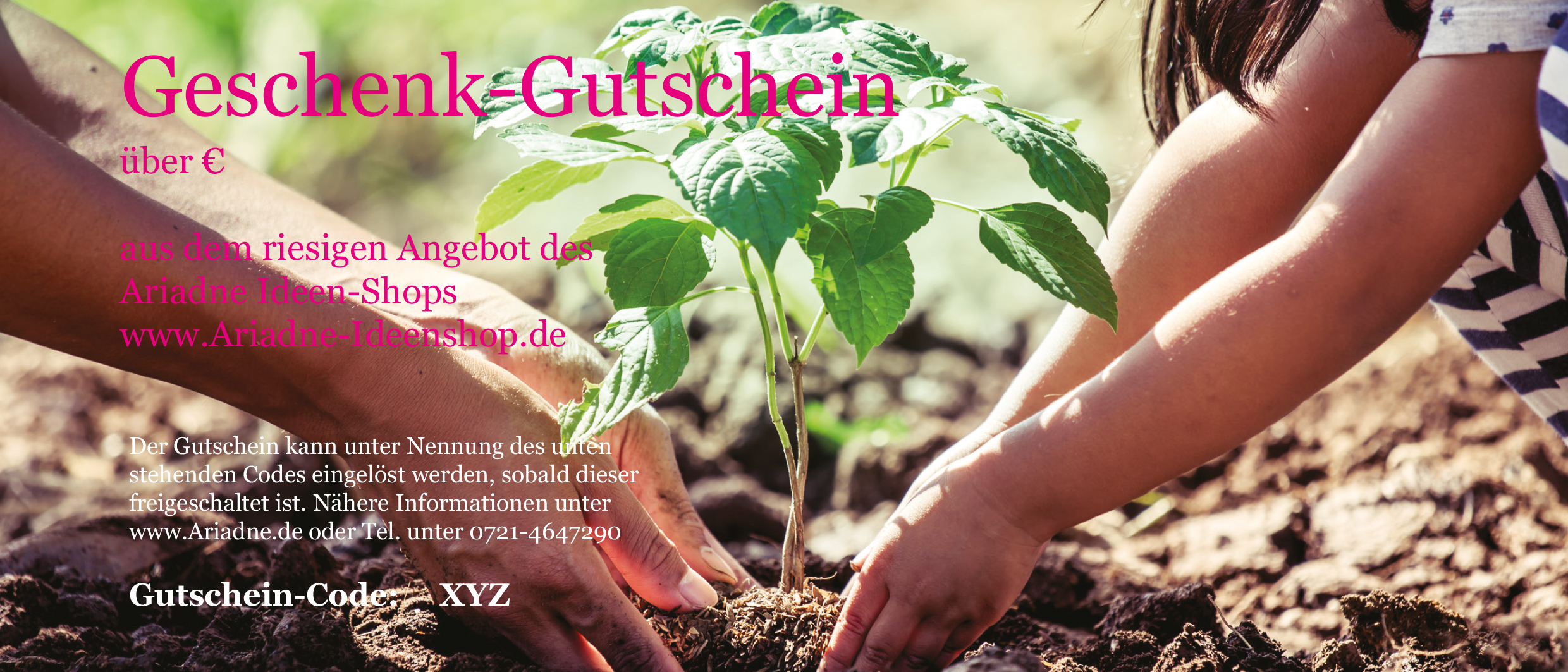 Gutschein Motiv A Wachsen